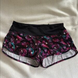 lululemon athletica Black and Pink Athletic Shorts
